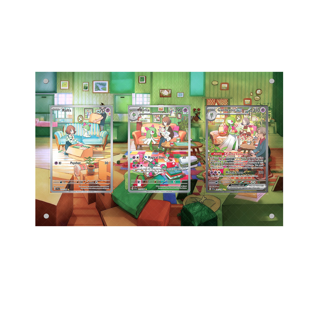 Ralts Kirlia And Gardevoir - Pokémon Extended Artwork Protective Card Display Case-0