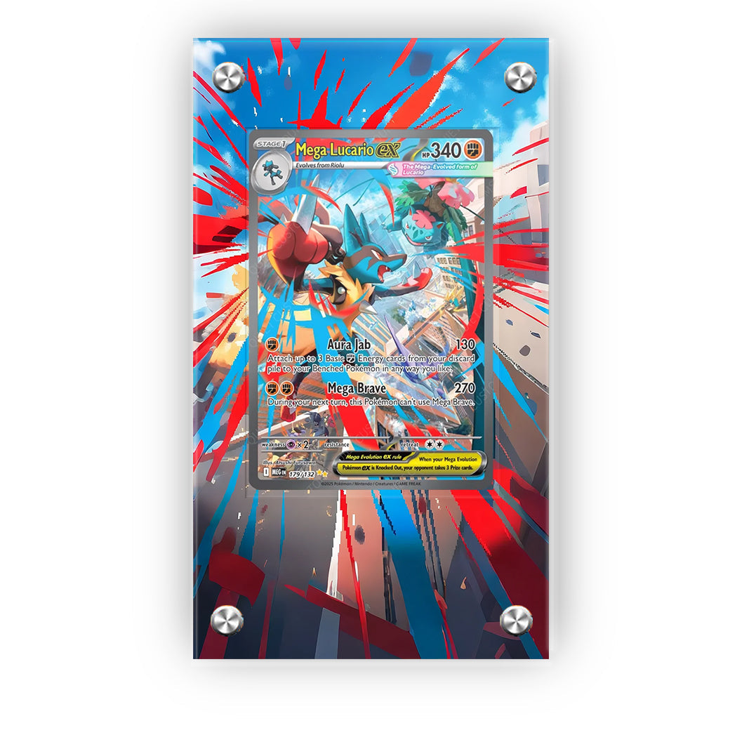 Mega Lucario EX 179/132 – Extended Art Card Display Case