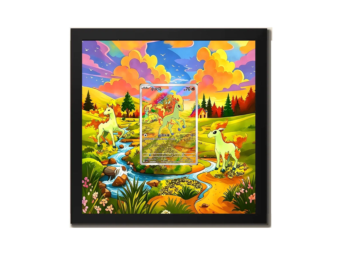 Ponyta Chinese Gem Pack 4 – Extended Art Metal Frame