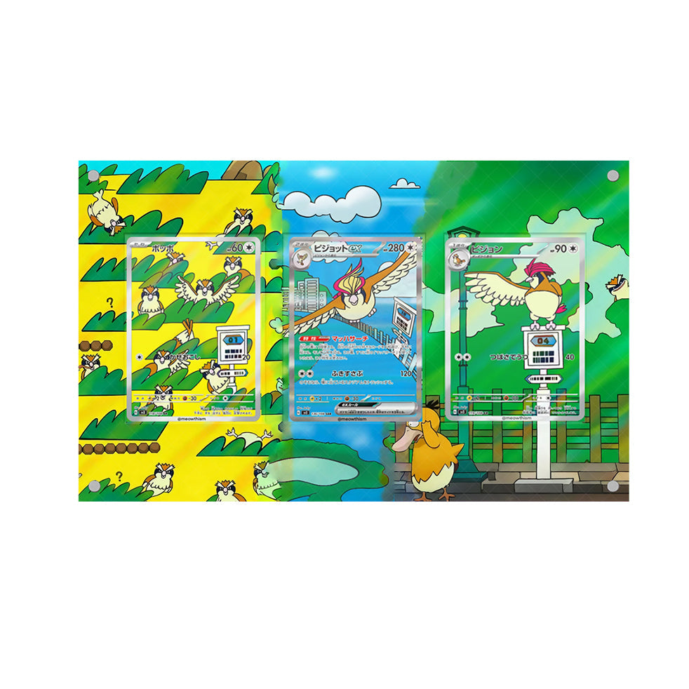 Pidgey & Pidgeotto & Pidgeot - Pokémon Extended Artwork Protective Card Display Case-0