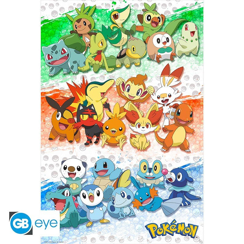 Pokemon maxi poster 91.5x61cm First Partners-0