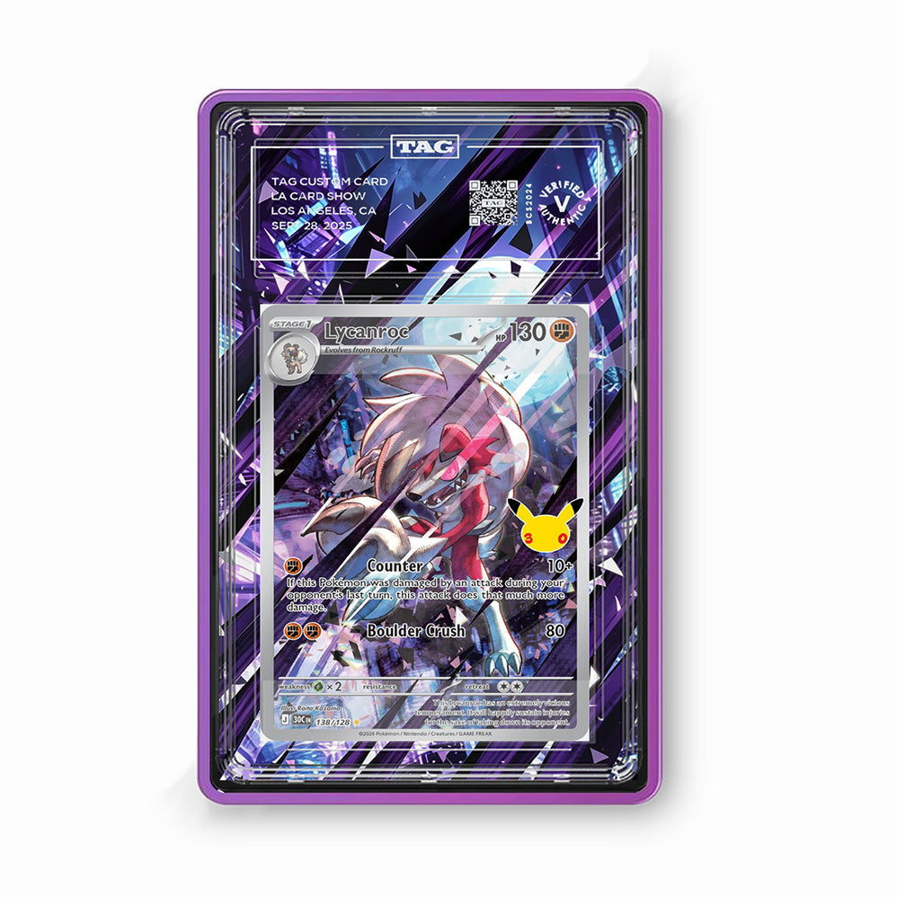 Lycanroc 138/128 30th Anniversary – GradeGuardian Extended Art Slab Frame