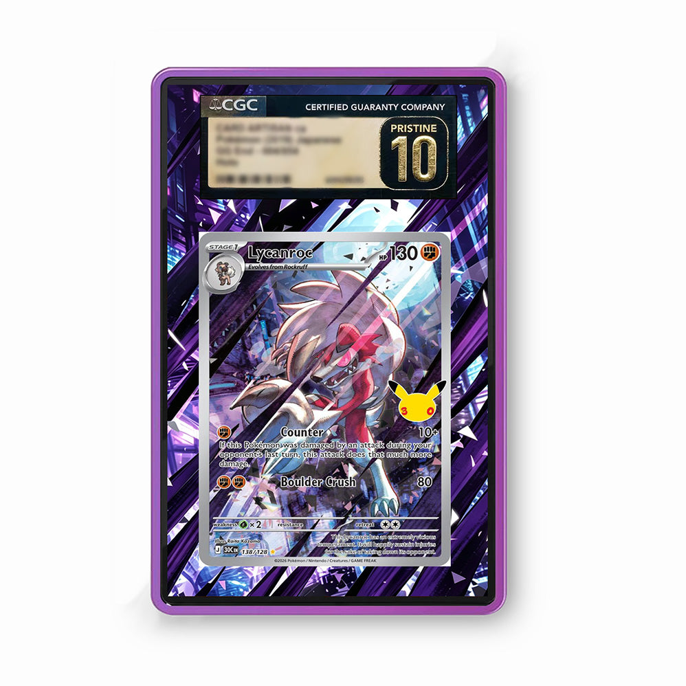 Lycanroc 138/128 30th Anniversary – GradeGuardian Extended Art Slab Frame
