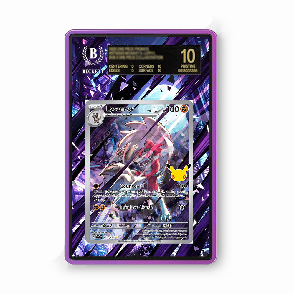 Lycanroc 138/128 30th Anniversary – GradeGuardian Extended Art Slab Frame