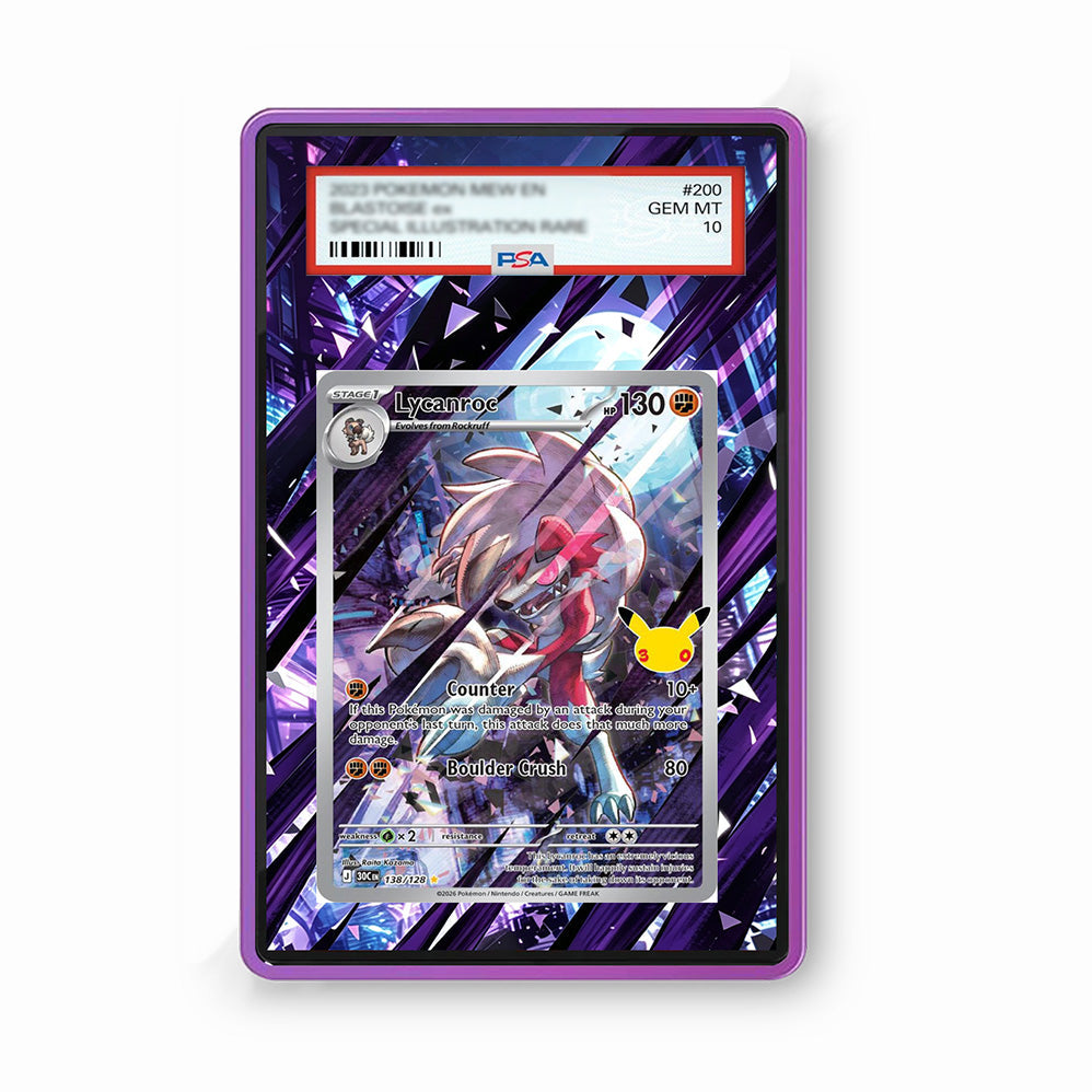 Lycanroc 138/128 30th Anniversary – GradeGuardian Extended Art Slab Frame