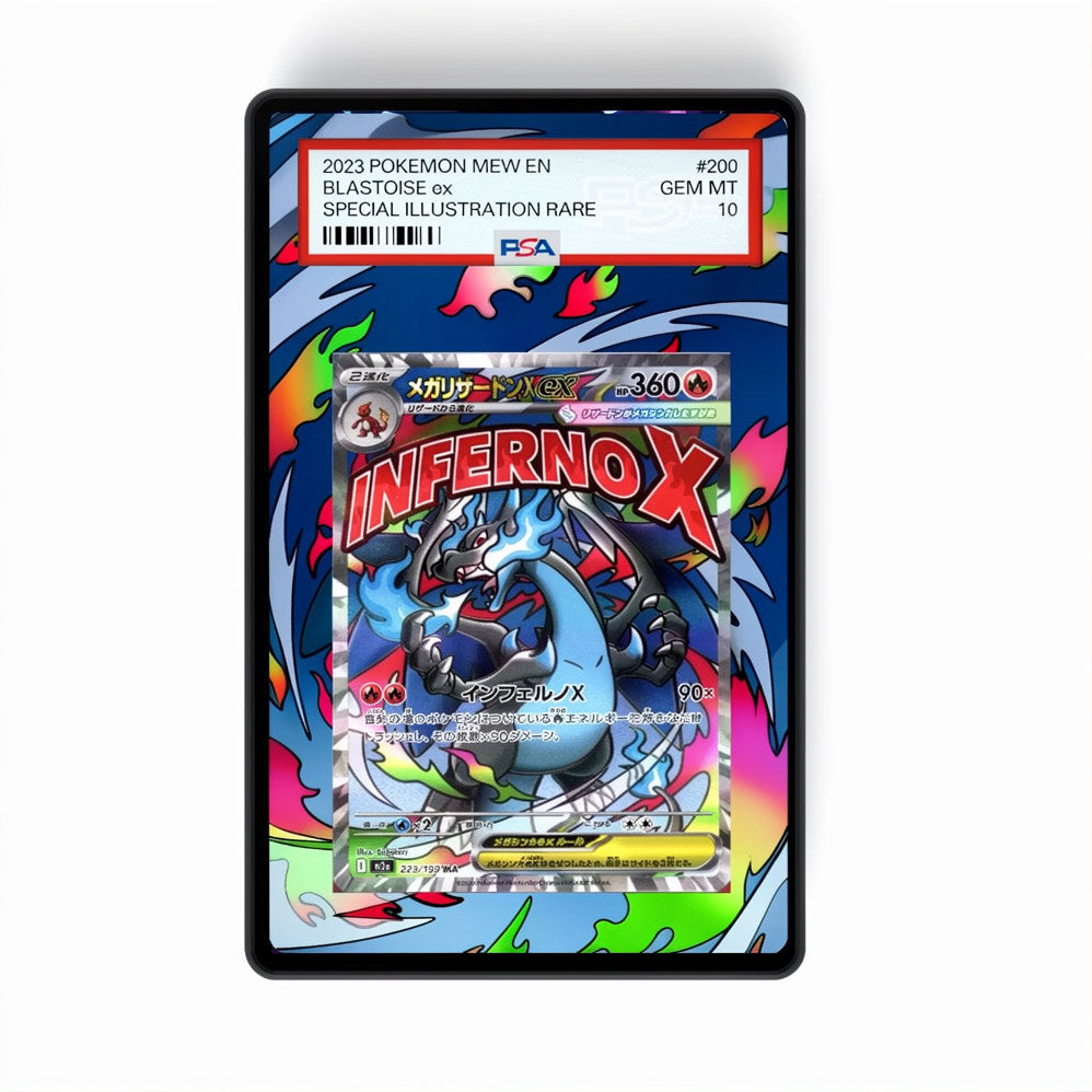 Mega Charizard X EX 023 – GradeGuardian Extended Art Slab Frame