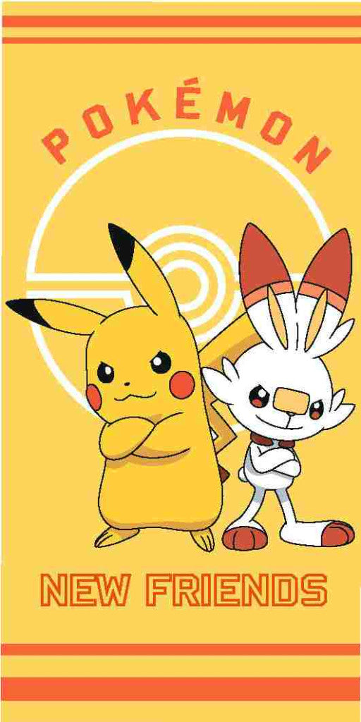 Pokémon NEW FRIENDS 100% cotton towel 70x140cm-0