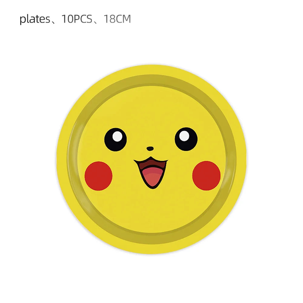 Pikachu Party Plates & Tablecloth