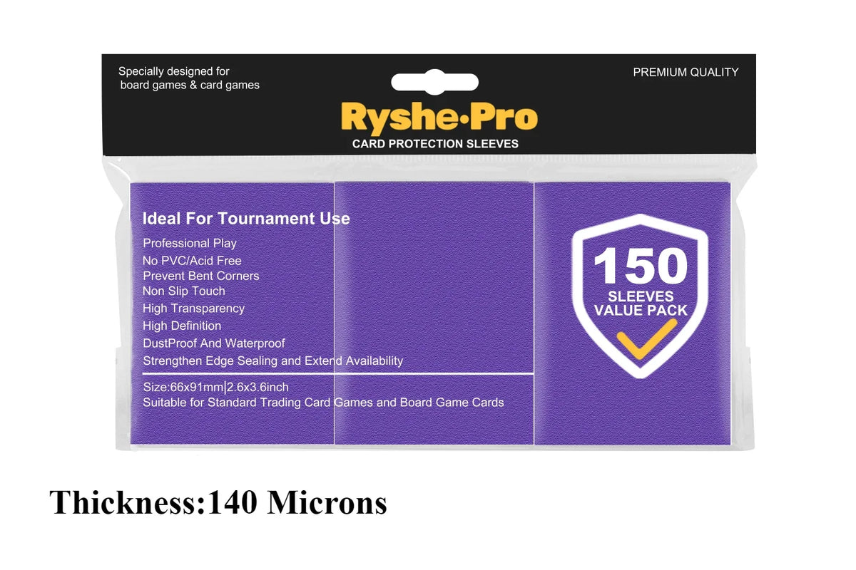 Premium Card Sleeves 66 × 91 mm – 150 Pack