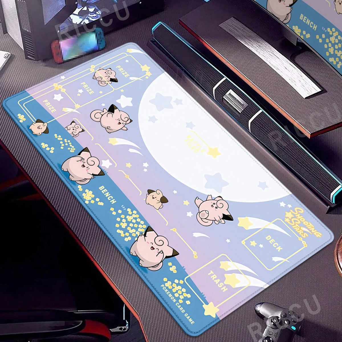 Clefairy & Jigglypuff Desk Mat