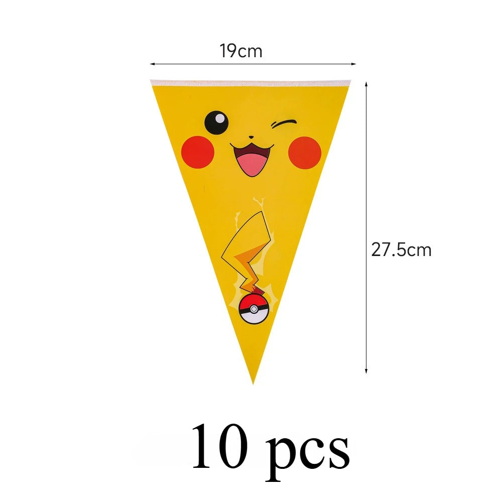 Pikachu Party Kit – Plates, Cups & Hats