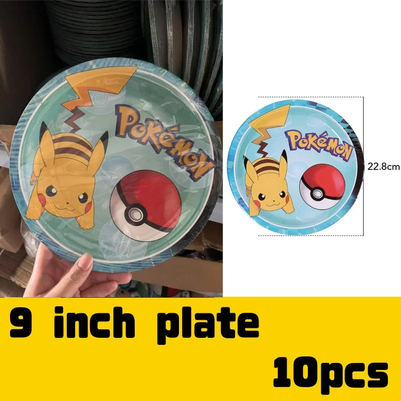 Pikachu Party Pack – Plates, Hats & More