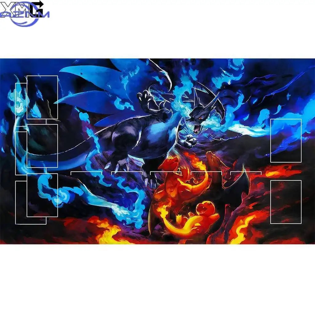 Mega Charizard X & Growlithe Playmat