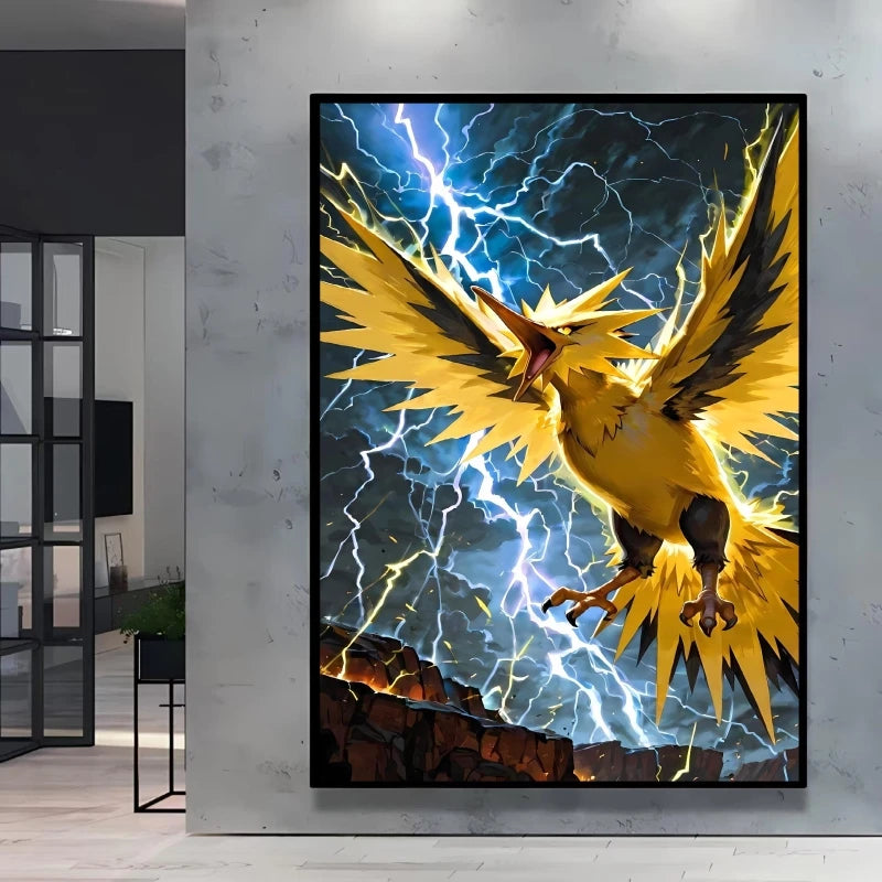 Arceus & Classic Pokémon Canvas Print – Unframed