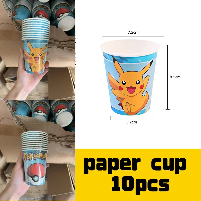 Pikachu Party Pack – Plates, Hats & More