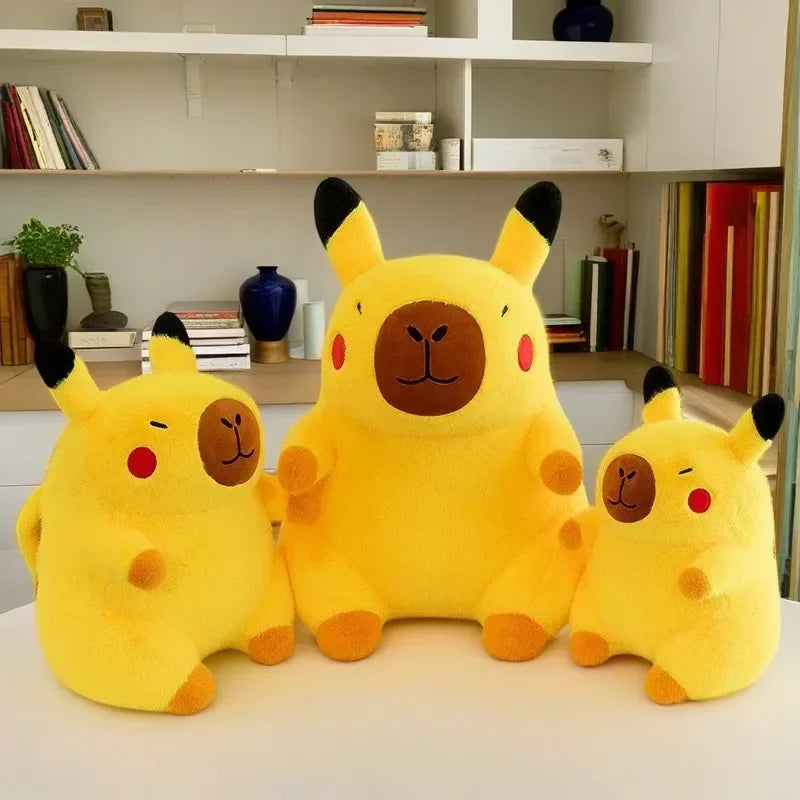 Pikachu Capybara Plush – 30 to 50 cm