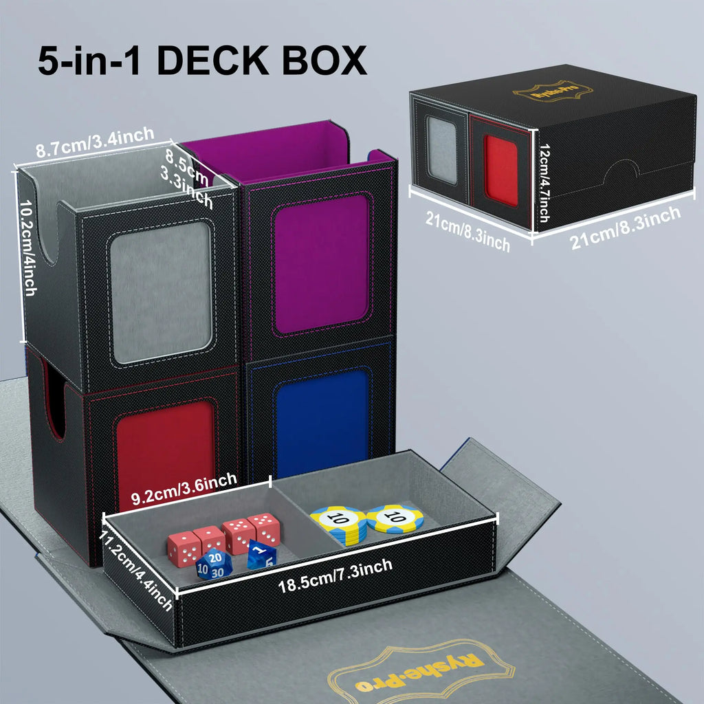 5-in-1 Deck Box with Dividers