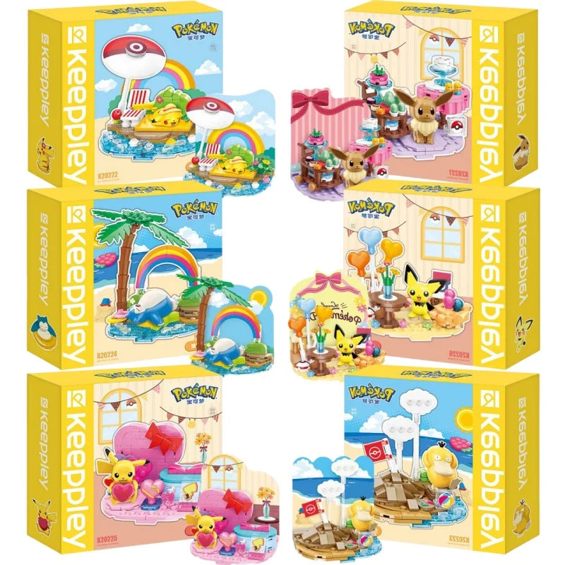 Pikachu Beach Party Brick Set