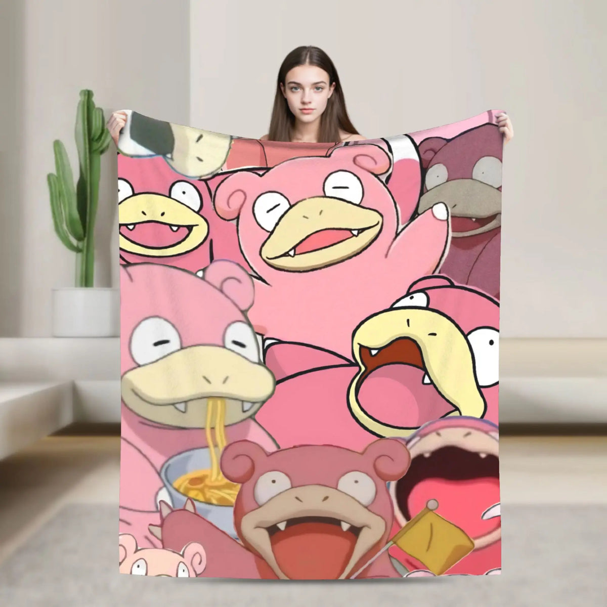 Slowpoke Flannel Blanket