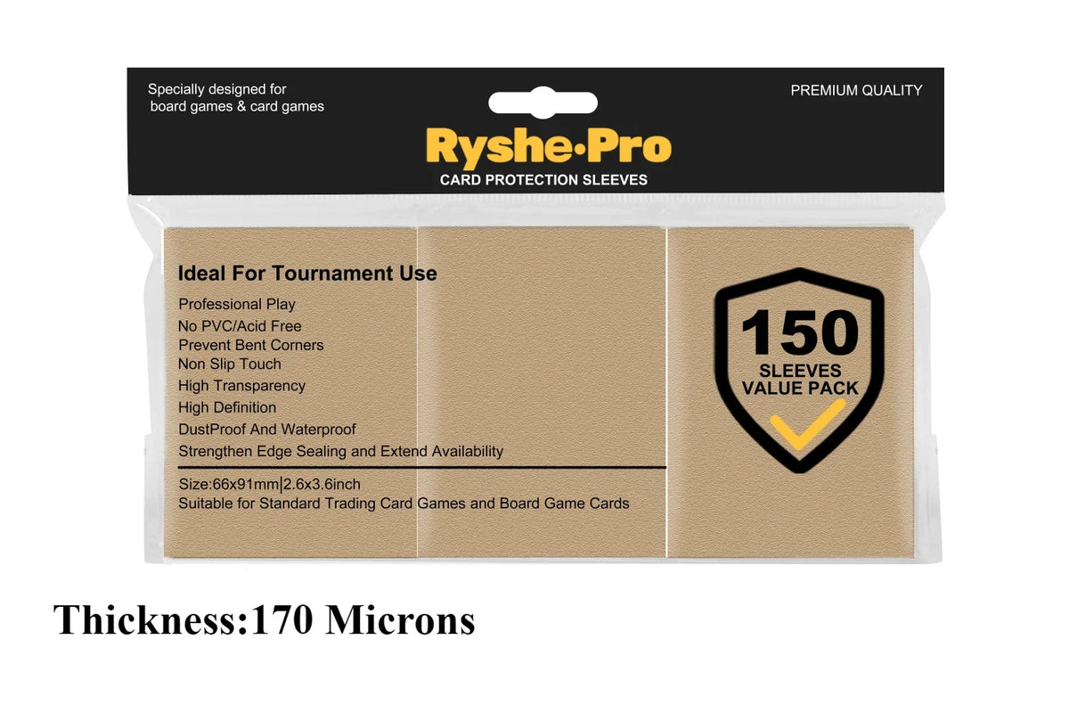 Premium Card Sleeves 66 × 91 mm – 150 Pack
