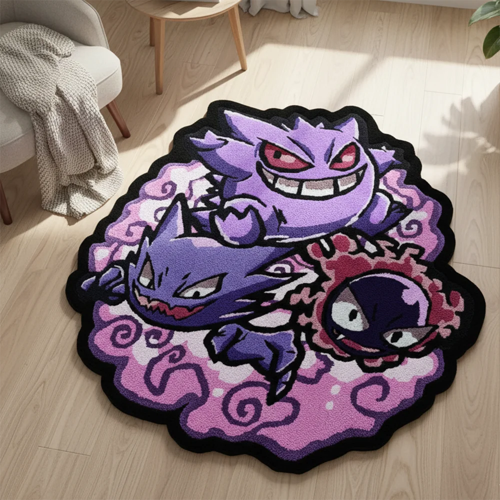 Gengar, Haunter & Gastly Rug