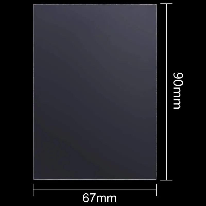 Clear Card Sleeves 67 × 90 mm – 100 Pack