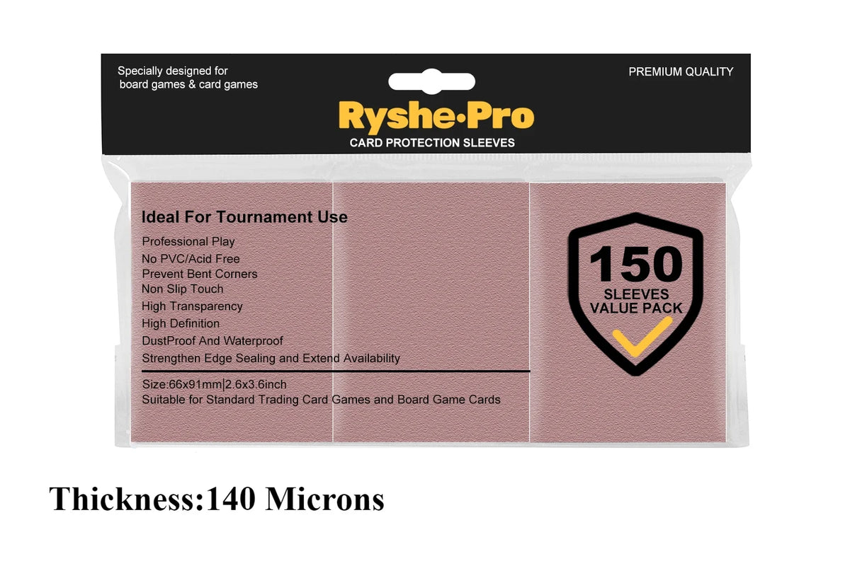 Premium Card Sleeves 66 × 91 mm – 150 Pack