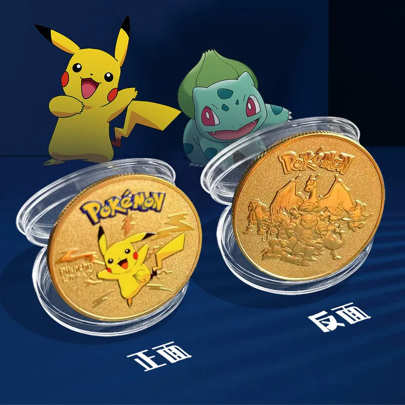 Gold-Plated Pokémon Coins – 7 Designs