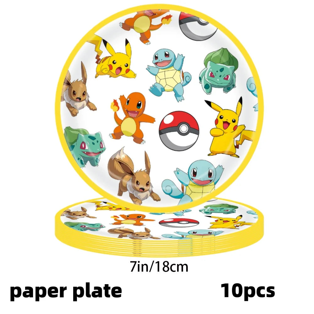 Pikachu Party Pack – Plates, Hats & More