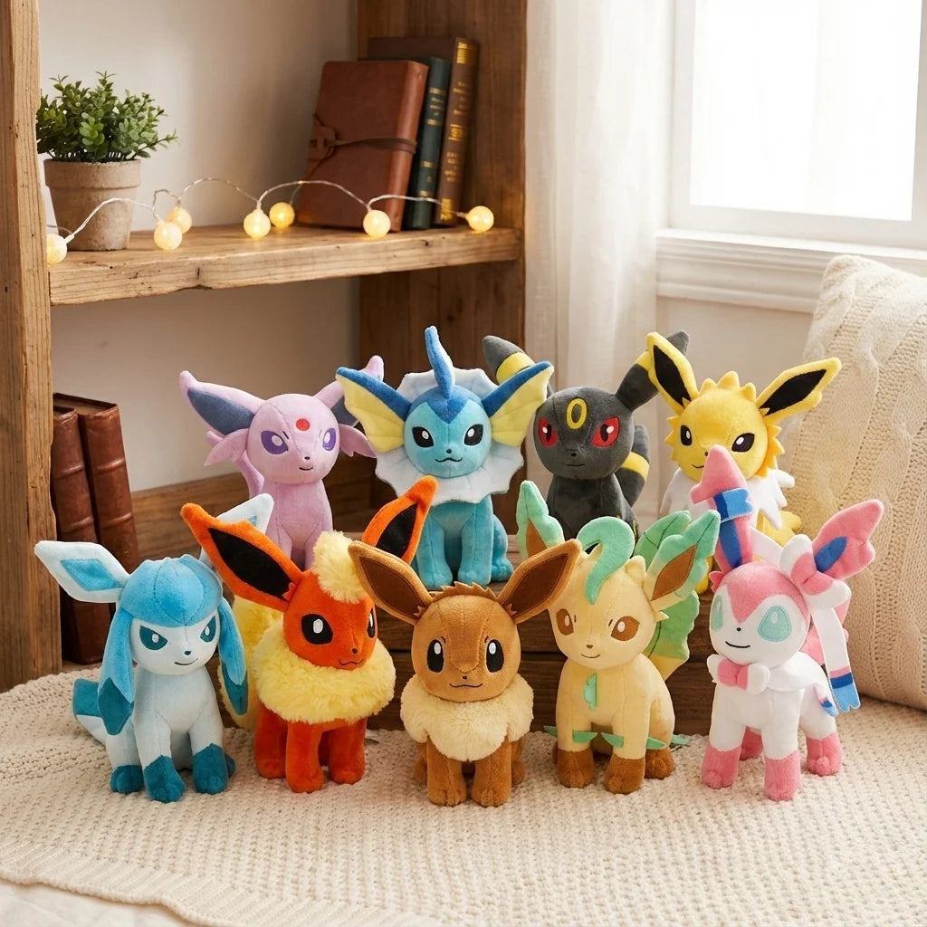 Eevee Family Plush – Sitting or Standing