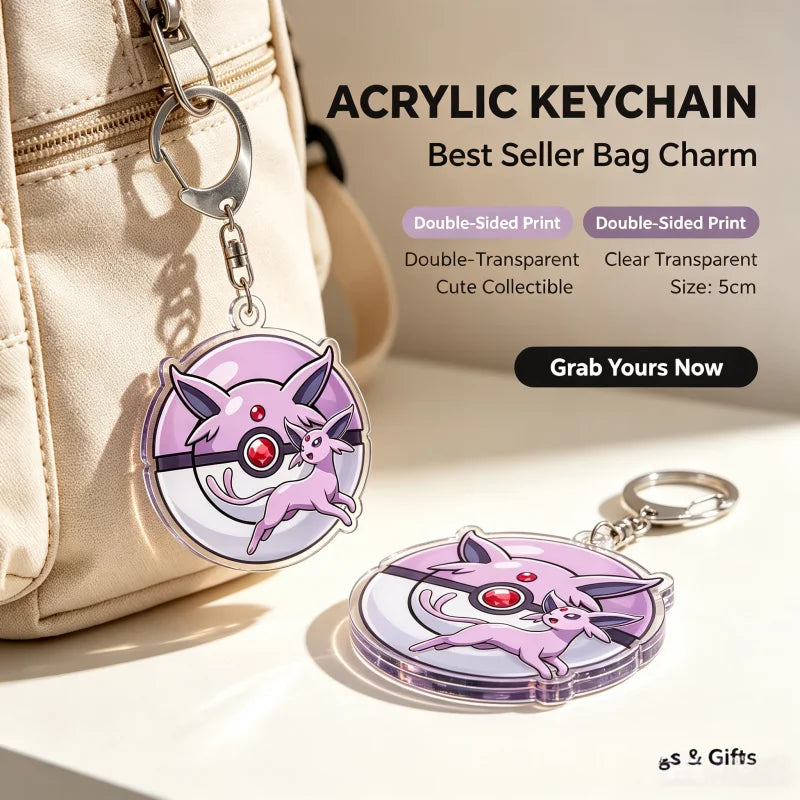 Pokémon Acrylic Keychain – Mimikyu, Umbreon & More