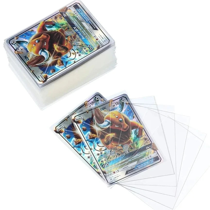 Clear Card Sleeves 67 × 90 mm – 100 Pack