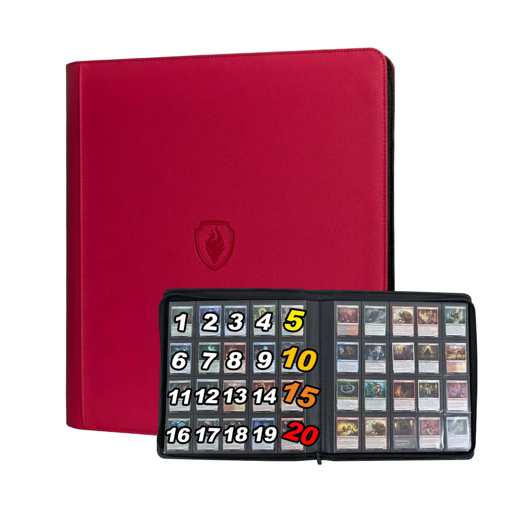 20-Pocket Card Binder – Holds 1,280+ Cards