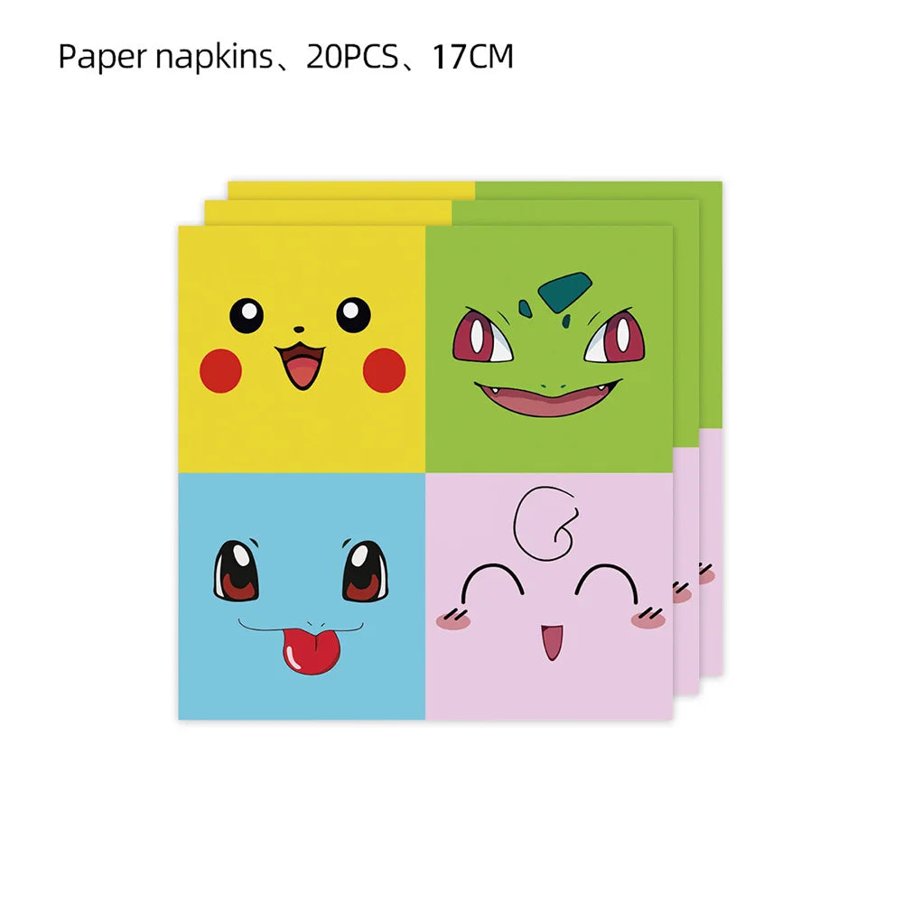 Pikachu Party Plates & Tablecloth