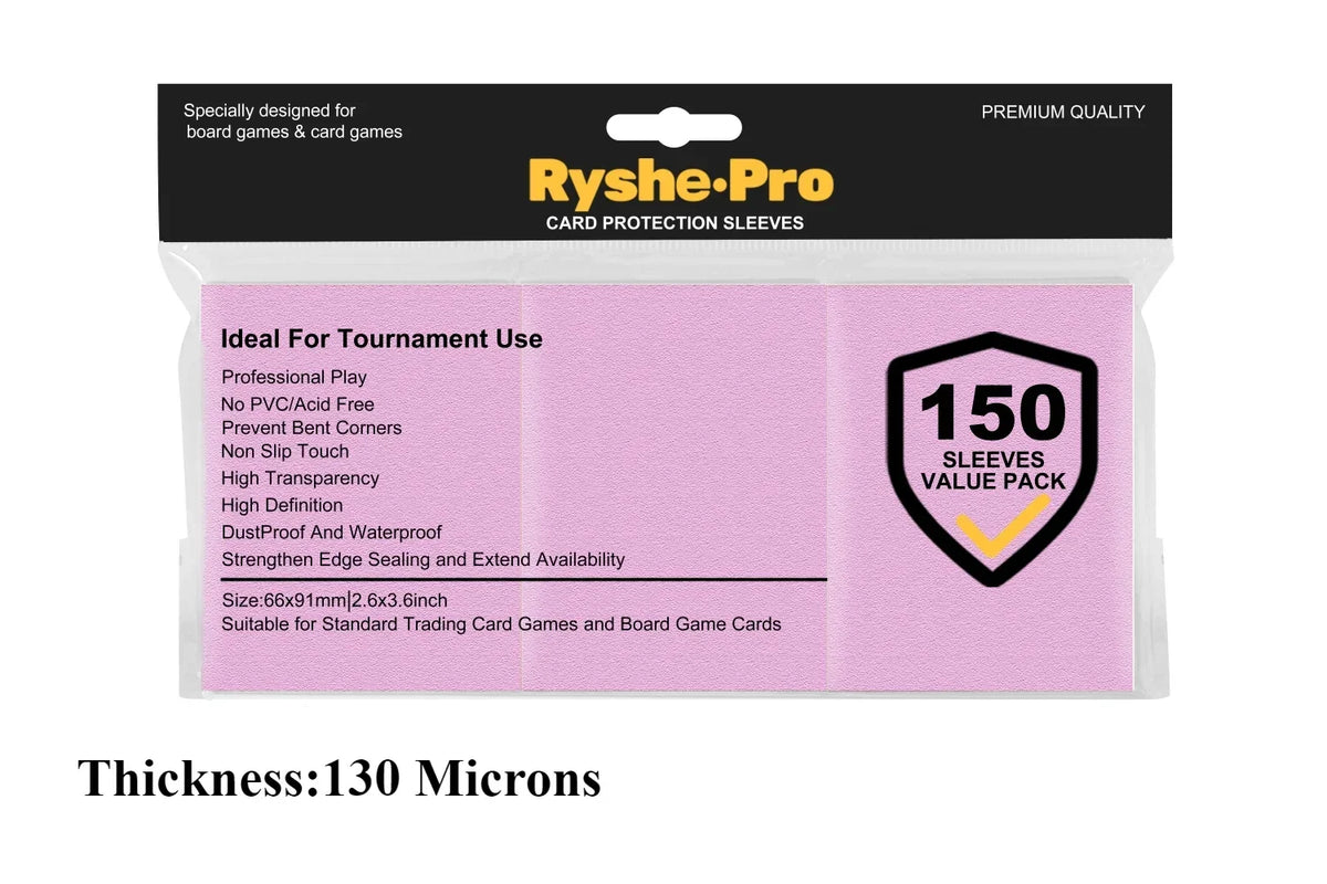 Premium Card Sleeves 66 × 91 mm – 150 Pack