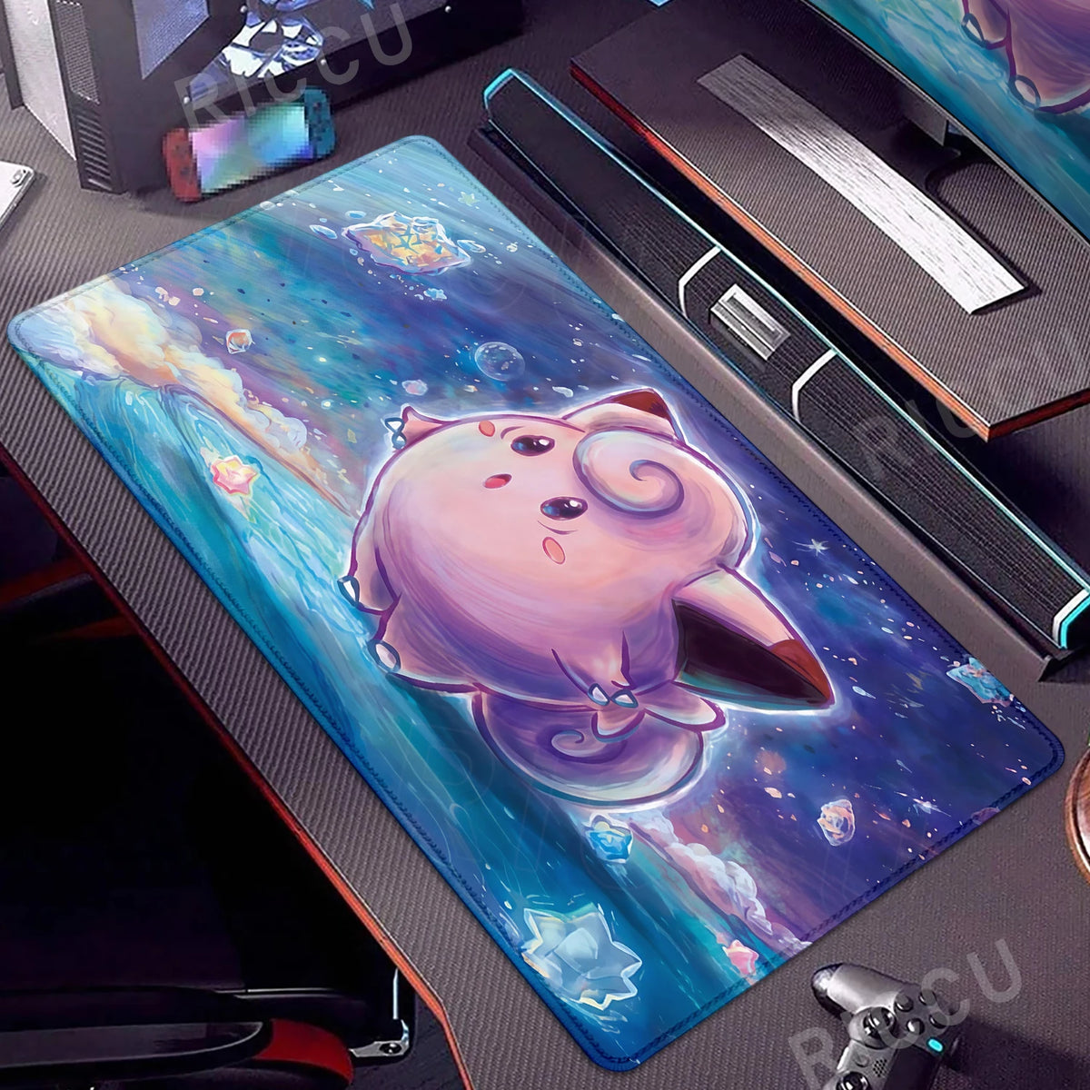 Clefairy & Jigglypuff Desk Mat
