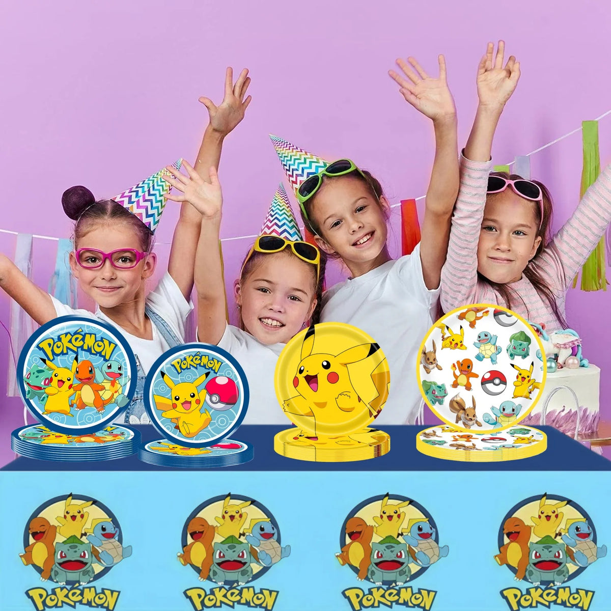 Pikachu Party Pack – Plates, Hats & More