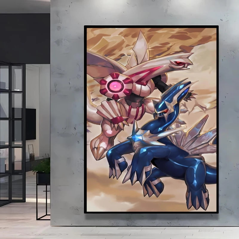 Arceus & Classic Pokémon Canvas Print – Unframed