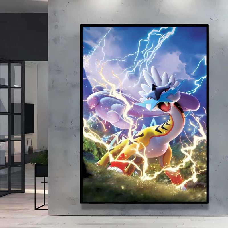 Arceus & Classic Pokémon Canvas Print – Unframed