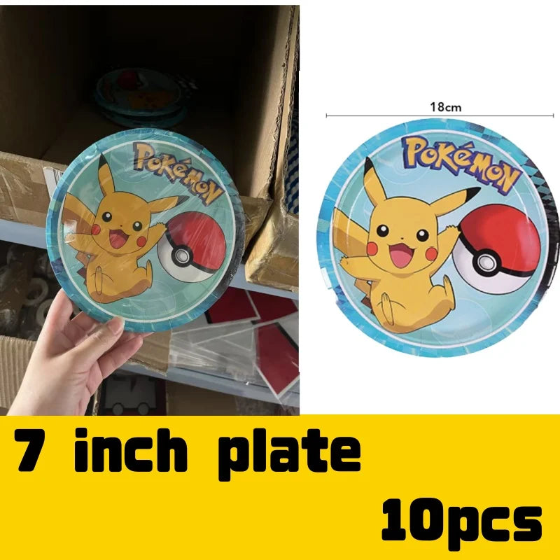 Pikachu Party Pack – Plates, Hats & More