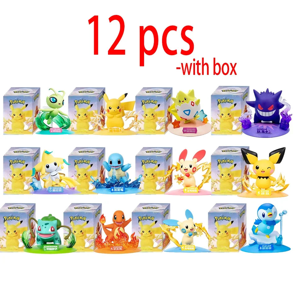 Pikachu & Friends Blind Box Figures – 12 Styles