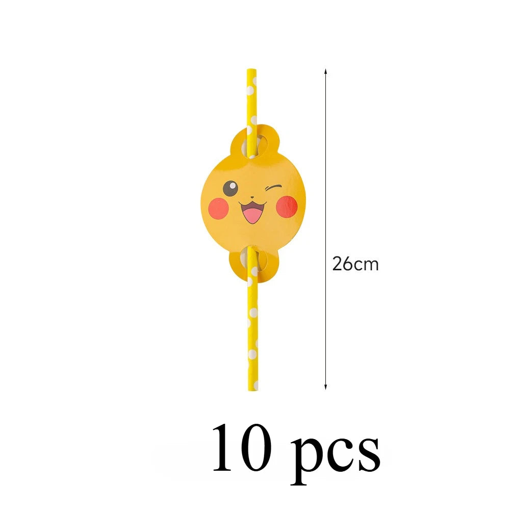 Pikachu Party Kit – Plates, Cups & Hats