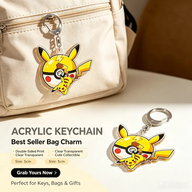 Pokémon Acrylic Keychain – Mimikyu, Umbreon & More