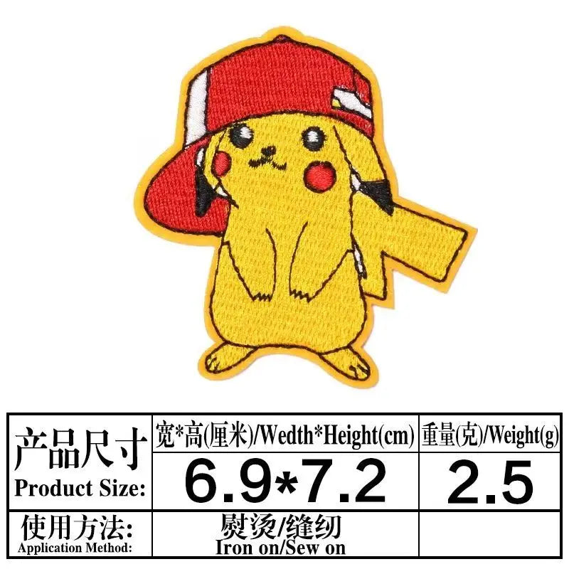 Pikachu Iron-On Patches – 5 to 20 Pack