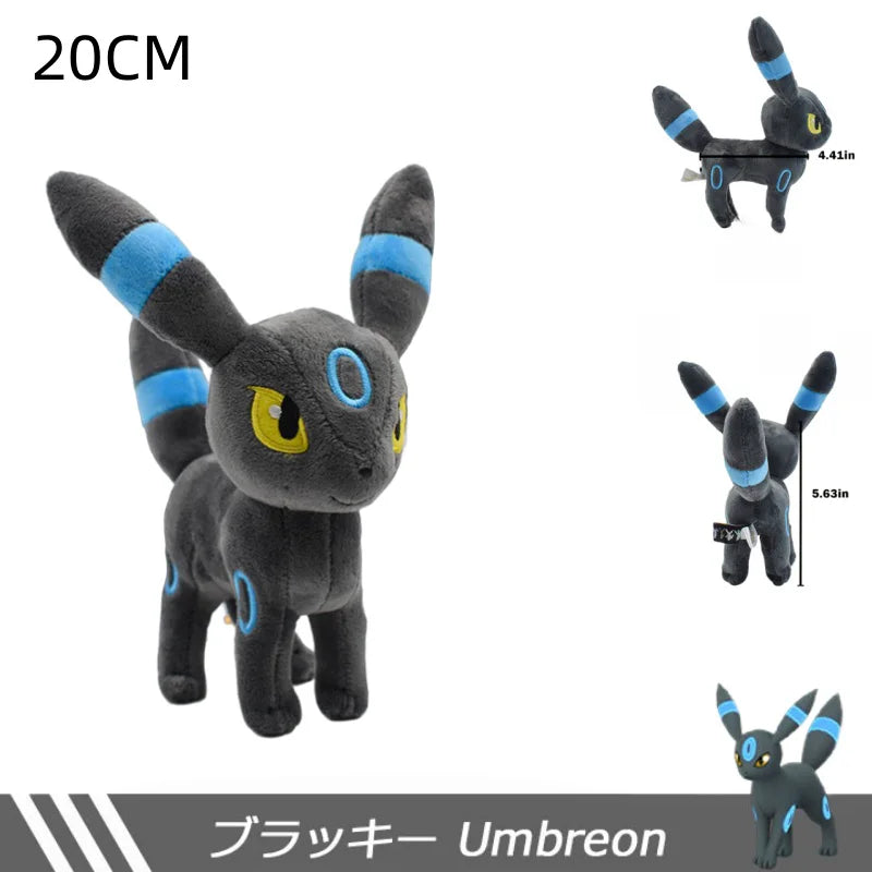Shiny Black Pokémon Plush – 26 Styles