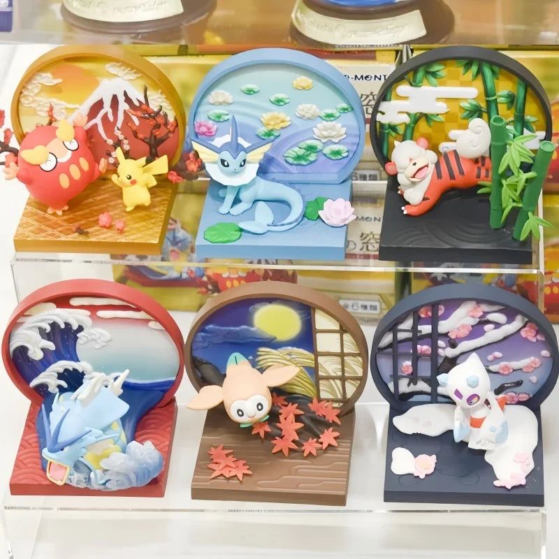 Re-Ment Japanese Window Figures