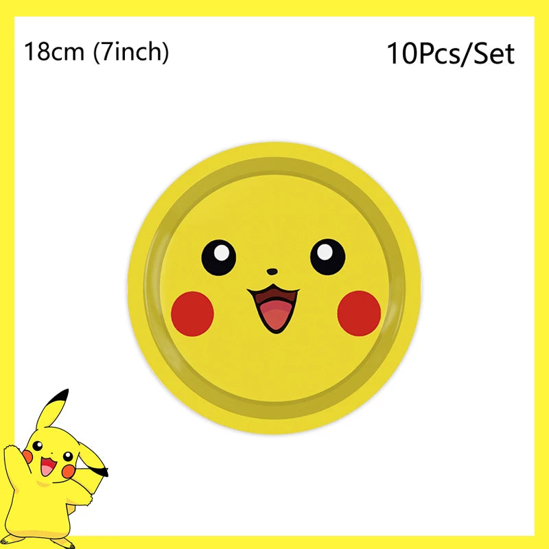 Pikachu Party Tableware Pieces