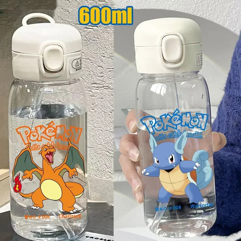Pokémon Straw Water Bottle – 600 ml