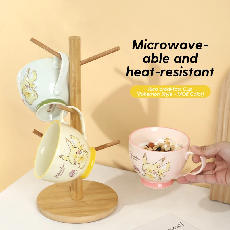 Pikachu Ceramic Breakfast Mug – 450 ml
