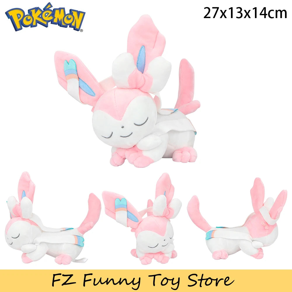 Sleeping Pokémon Plush – Pawmi, Lucario & More